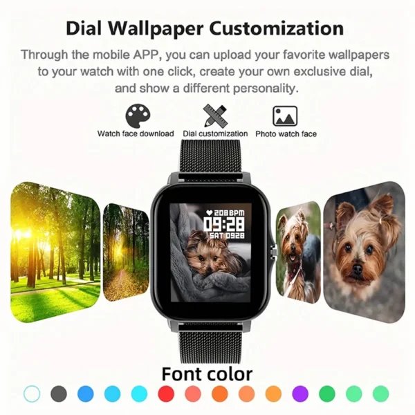 2025 New Bluetooth Answer Call Smart Watch Men Touch Call Fitness Tracker Waterproof Smartwatch Women For Android ios Gift - Image 5