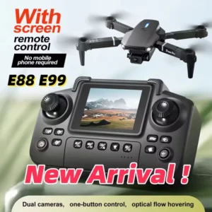 Newest E88 E99D Screen-controlled Lighting Mini Drone 4K 2 Camera Optical Flow Remote Control Aircraft Dji Mavic Air 2
