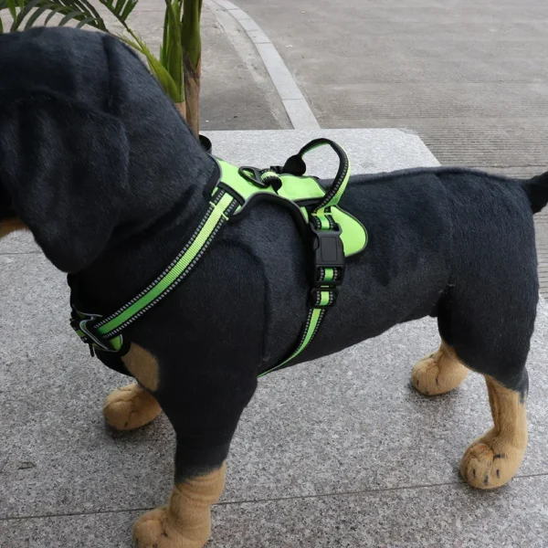 Adjustable Nylon Dog Harness Vest Reflective Soft Breathable No Pull Dog Harness Pet Harness Leash For Small Large Dogs - Image 5