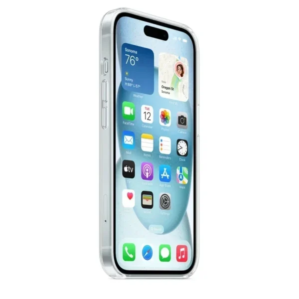 Magnetic Original Clear Case For iPhone 16 15 14 13 12 11 Pro Max Plus mini XS XR Funda For Magsafe Silicone Transparent Cover - Image 2