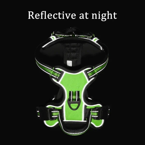 Adjustable Nylon Dog Harness Vest Reflective Soft Breathable No Pull Dog Harness Pet Harness Leash For Small Large Dogs - Image 4