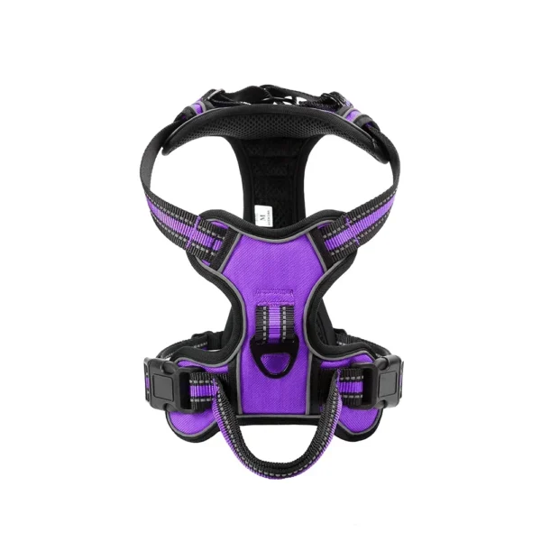 Adjustable Nylon Dog Harness Vest Reflective Soft Breathable No Pull Dog Harness Pet Harness Leash For Small Large Dogs - Image 2