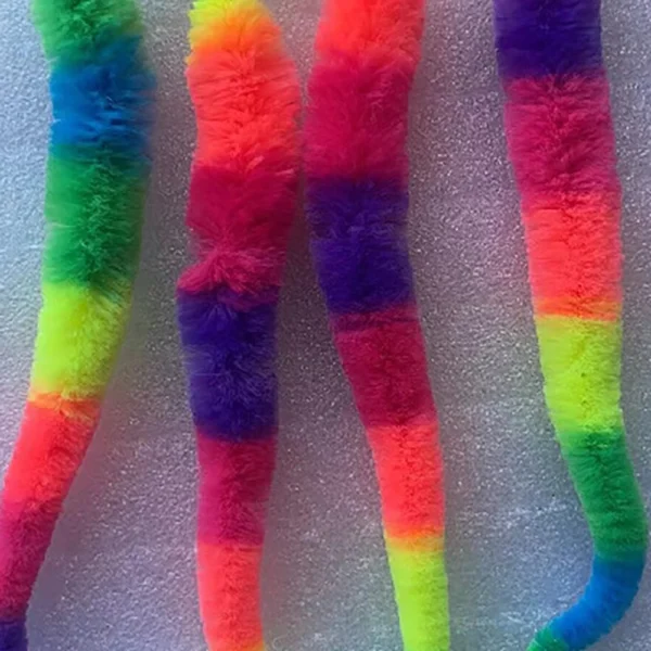 Cat interactive toys Tickle Cat Colorful bouncing ball Pet supplies Puzzle teasing indoor cat worm caterpillar elastic toy - Image 4